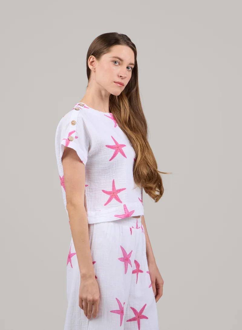 Just Nature Resort Short Sleeve Top